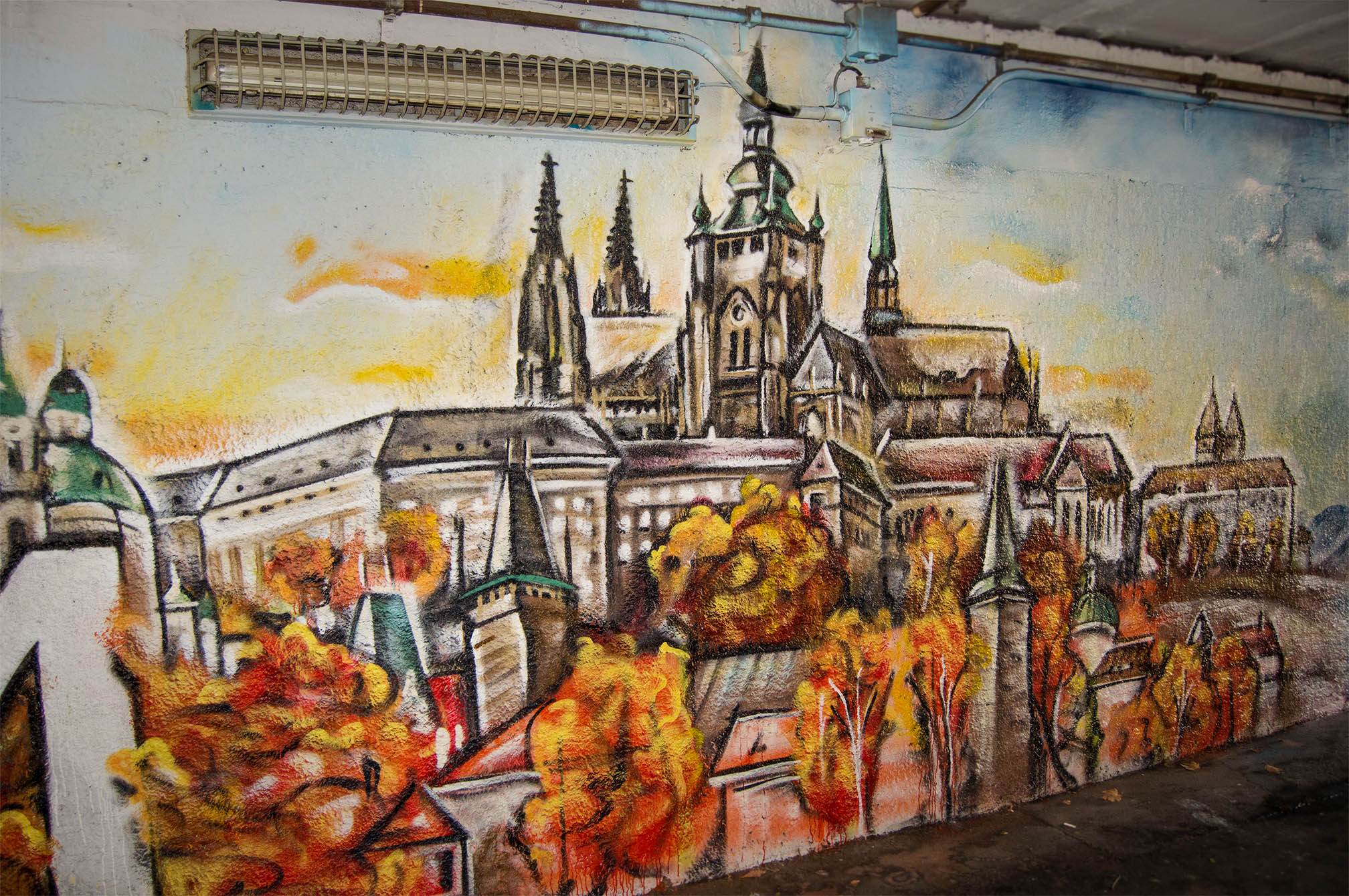 Praha_malba_artwall